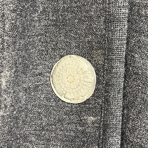 Vintage Geiger Collections Austria Grey Wool Jacket Sweater SzL - Picture 5 of 8